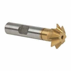 Made in USA SAC750-45-TIN 3/4 x 3/16" 45° 8-Tooth High Speed Steel Single-Angle Cutter Image