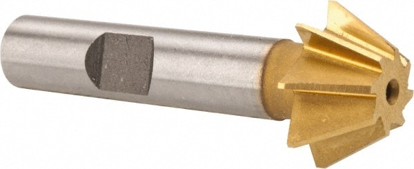 Made in USA SAC750-60-TIN 3/4 x 5/16" 60° 8-Tooth High Speed Steel Single-Angle Cutter Image