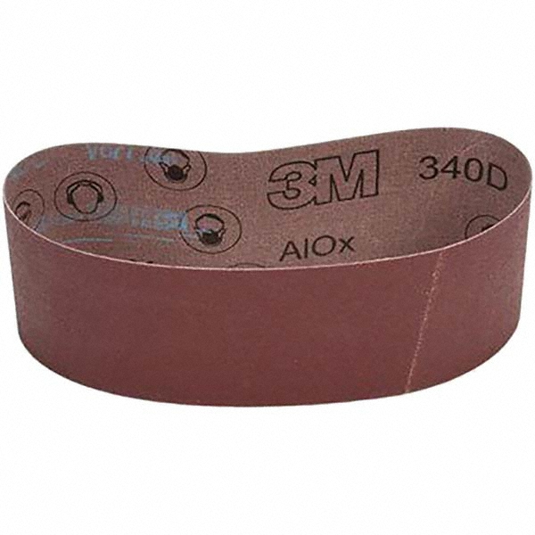 3M Abrasive Belt 3" Wide, 24" OAL, 100 Grit, Aluminum Oxide MSC Direct
