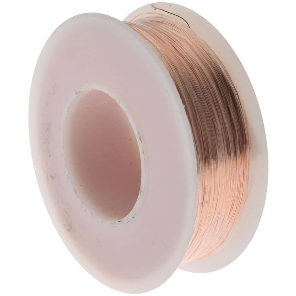 Made in USA - 32 Gage, 0.008″ Diameter x 2,030' Long, Bare, Copper Bus Bar  Wire - 73225492 - MSC Industrial Supply