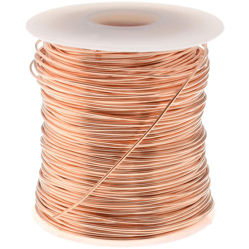 Made in USA - 18 Gage, 0.0403″ Diameter x 2,985' Long, Bare, Copper Bus Bar  Wire - 73225880 - MSC Industrial Supply