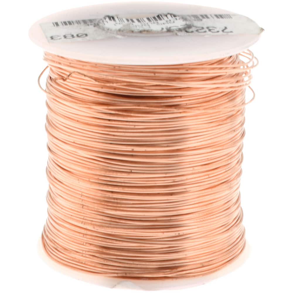 Made in USA - 22 Gage, 0.0253″ Diameter x 501' Long, Bare, Copper Bus Bar  Wire - 73225732 - MSC Industrial Supply