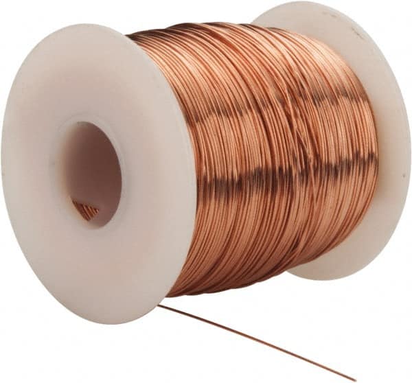 Made in USA - 24 Gage, 0.0201″ Diameter x 793' Long, Bare, Copper Bus Bar  Wire - 73225740 - MSC Industrial Supply