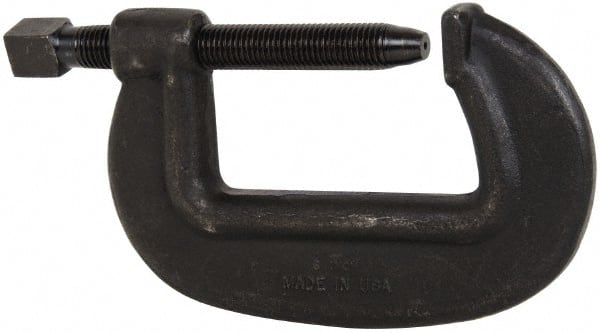 Hargrave 14572 C-Clamp: 6-1/4" Max Opening, 3-3/8" Throat Depth, Forged Steel 