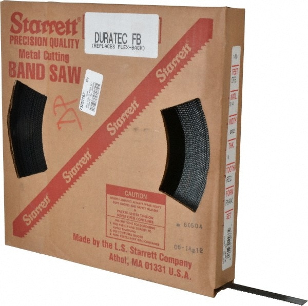 Starrett 10033 Band Saw Blade Coil Stock: 5/8" Blade Width, 100 Coil Length, 0.032" Blade Thickness, Carbon Steel Image