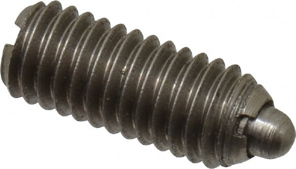 Threaded Spring Plunger: #10-32, 0.468" Thread Length, 0.093" Dia, 0.065" Projection