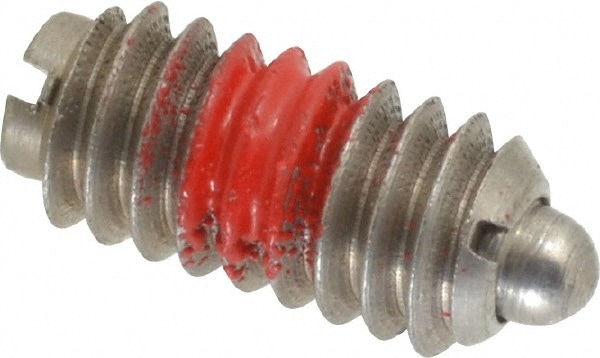 Threaded Spring Plunger: 1/4-20, 0.531" Thread Length, 0.119" Dia, 0.078" Projection