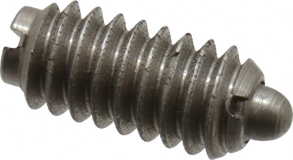 Threaded Spring Plunger: 1/4-20, 0.531" Thread Length, 0.119" Dia, 0.078" Projection