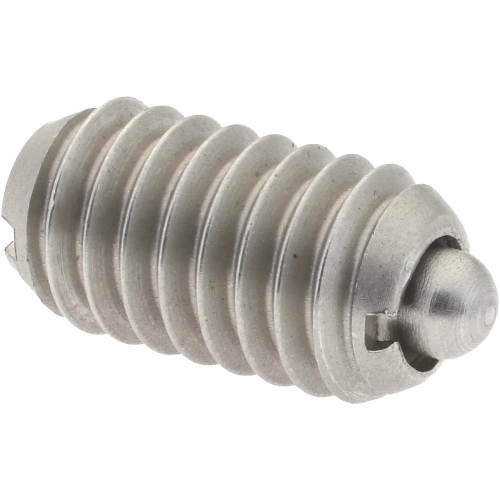 Threaded Spring Plunger: 5/16-18, 0.562" Thread Length, 0.135" Dia, 0.084" Projection