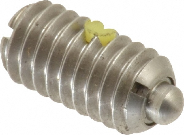 Threaded Spring Plunger: 5/16-18, 0.562" Thread Length, 0.135" Dia, 0.084" Projection