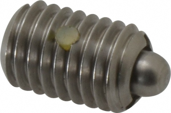 Threaded Spring Plunger: 1/2-13, 3/4" Thread Length, 0.248" Dia, 0.151" Projection
