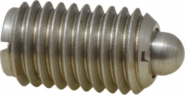 Threaded Spring Plunger: 5/8-11, 1.062" Thread Length, 0.31" Dia, 0.215" Projection