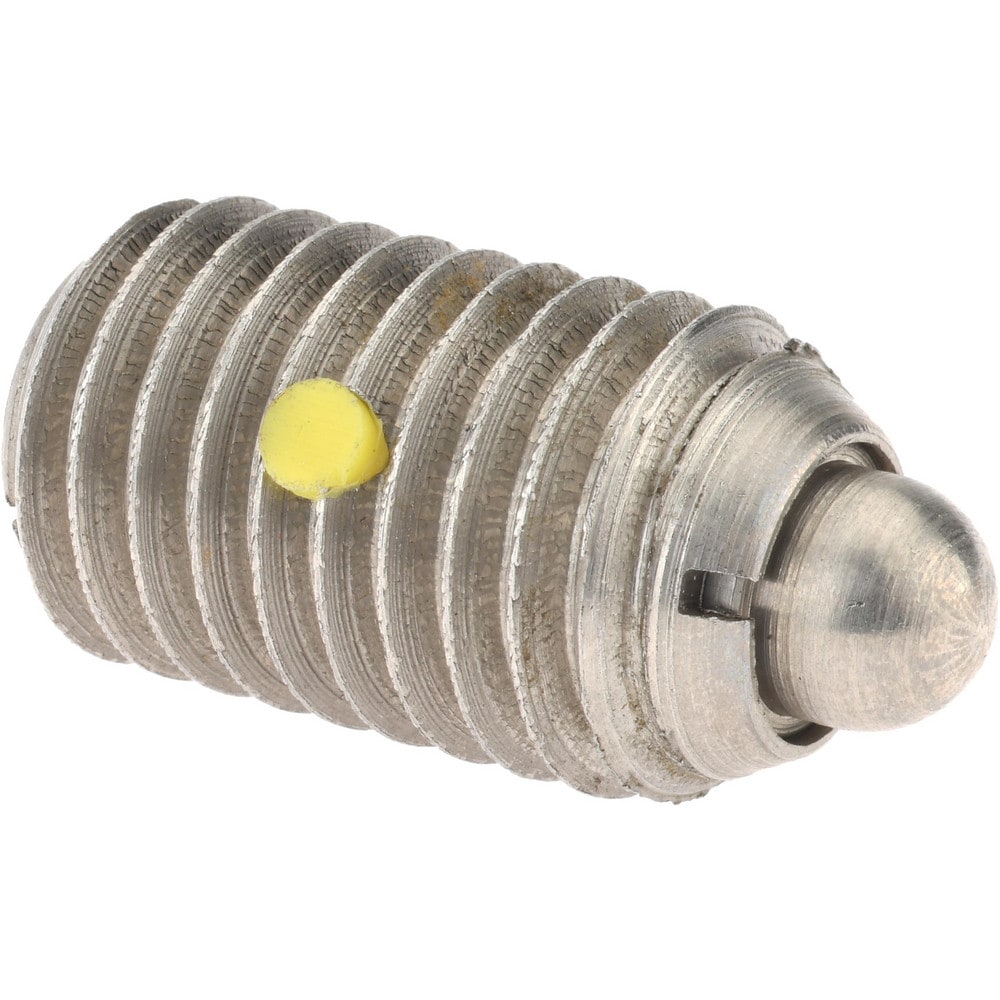 Threaded Spring Plunger: 5/8-11, 1.062" Thread Length, 0.31" Dia, 0.215" Projection