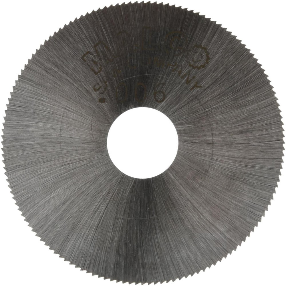 Jeweler's Saw: 1-1/2" Dia, 0.006" Thick, 3/8" Arbor Hole, 140 Teeth, High Speed Steel