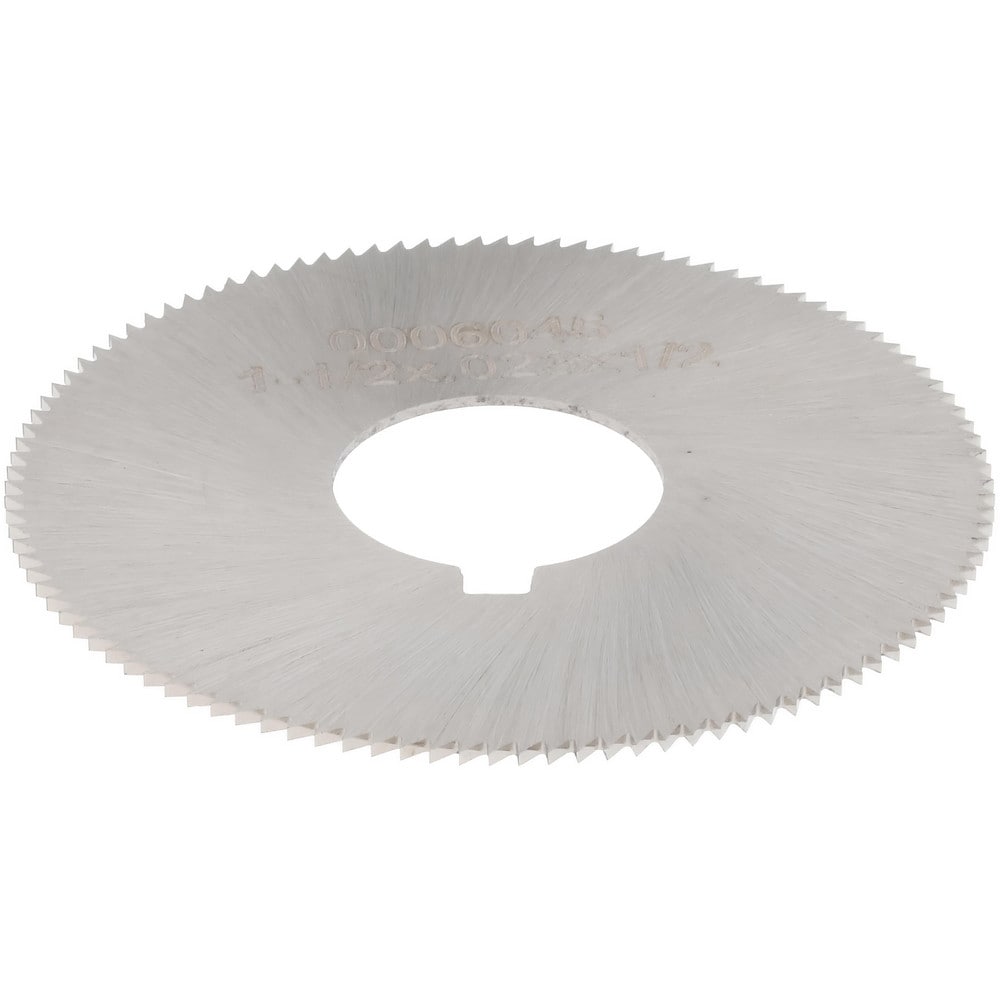 Jeweler's Saw: 1-1/2" Dia, 0.023" Thick, 1/2" Arbor Hole, 110 Teeth, High Speed Steel