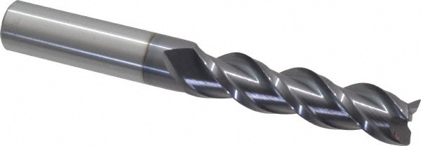 Accupro 12179370 Corner Radius End Mill: 1/2" Dia, 2" LOC, 0.02" Radius, 3 Flutes, Solid Carbide 