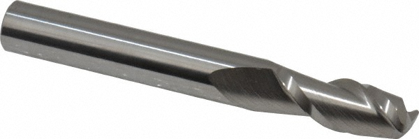 12181370 Corner Radius End Mill: 5/16" Dia, 3/4" LOC, 0.045" Radius, 2 Flutes, Solid Carbide  