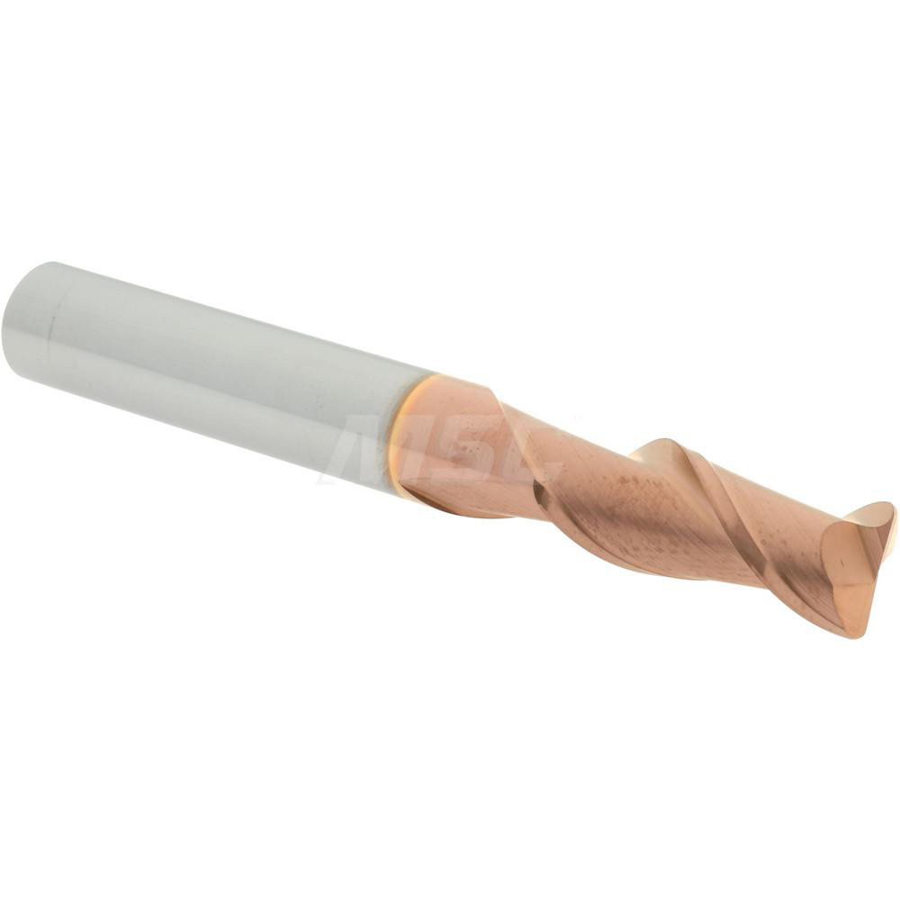 12181377 Corner Radius End Mill: 5/16" Dia, 3/4" LOC, 0.03" Radius, 2 Flutes, Solid Carbide  