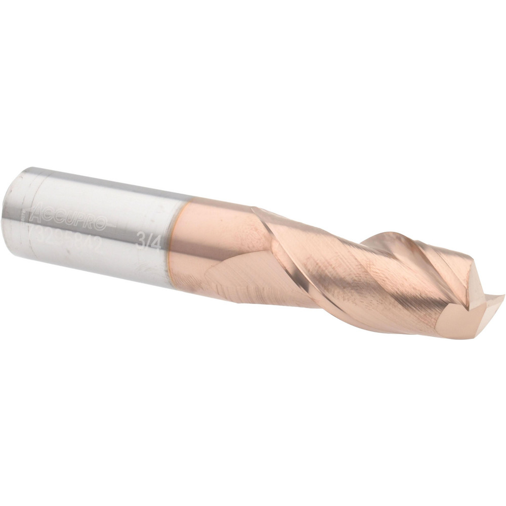 Accupro 12181542 Corner Radius End Mill: 3/4" Dia, 1-1/2" LOC, 0.015" Radius, 2 Flutes, Solid Carbide Image