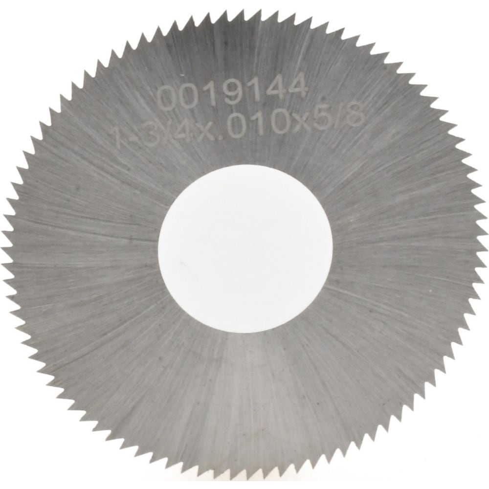 Slitting & Slotting Saw: 1-3/4" Dia, 0.01" Thick, 90 Teeth, High Speed Steel