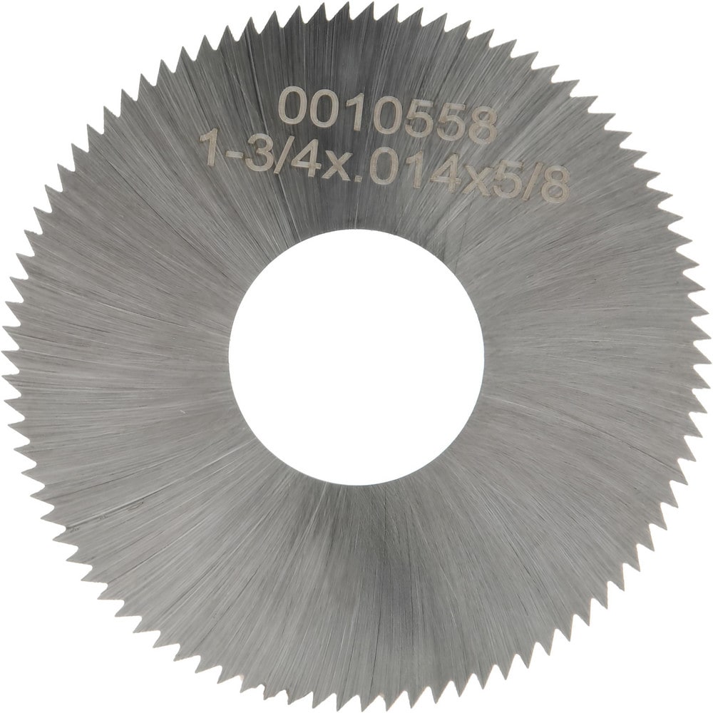 Slitting & Slotting Saw: 1-3/4" Dia, 0.014" Thick, 90 Teeth, High Speed Steel