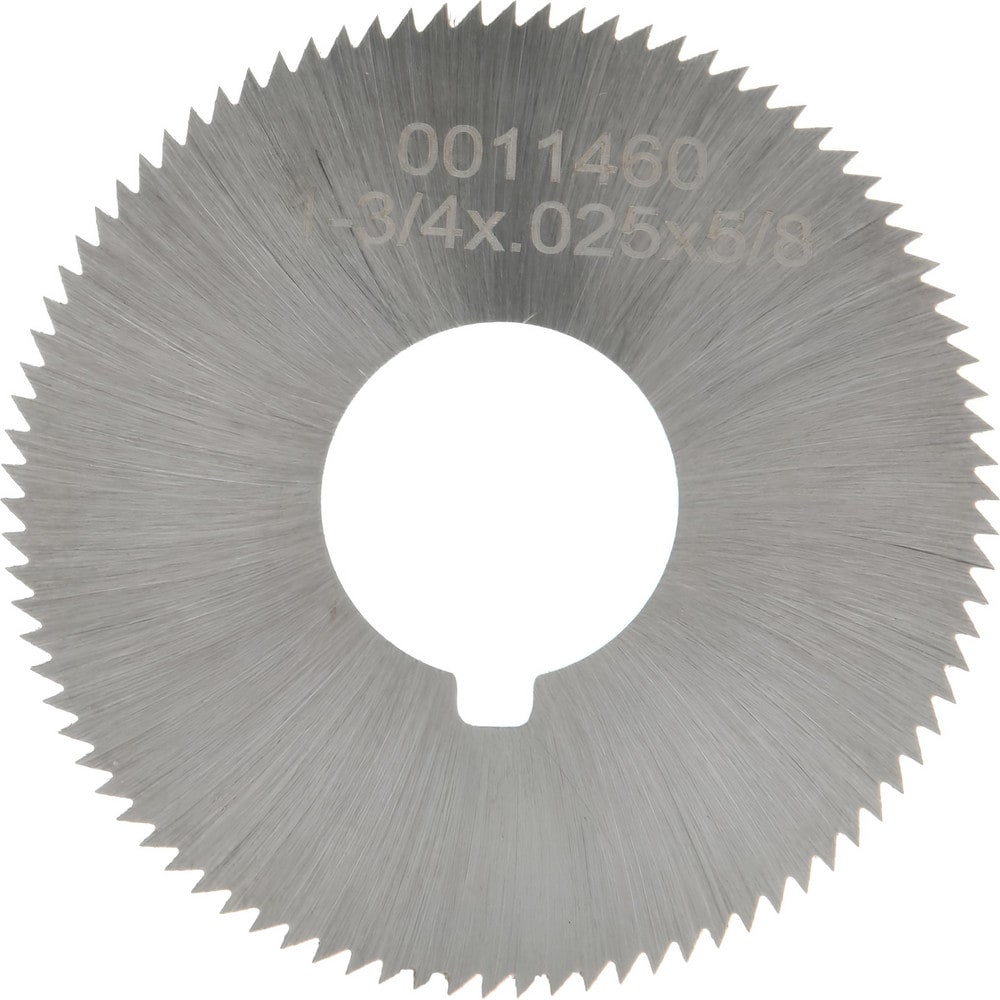 Slitting & Slotting Saw: 1-3/4" Dia, 0.025" Thick, 90 Teeth, High Speed Steel
