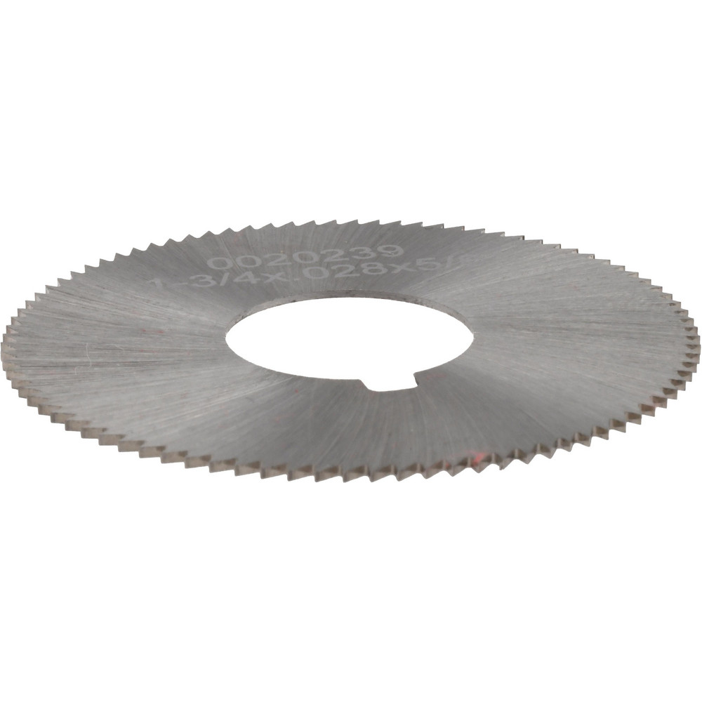 Slitting & Slotting Saw: 1-3/4" Dia, 0.028" Thick, 90 Teeth, High Speed Steel
