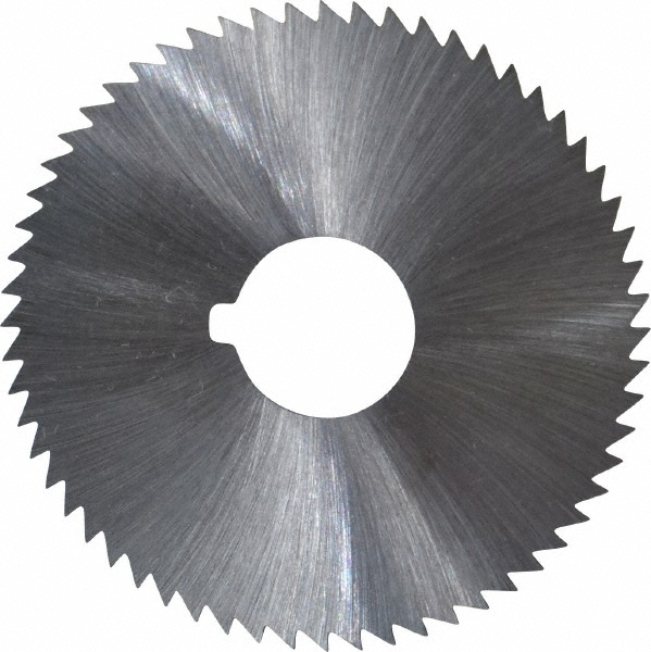 Slitting & Slotting Saw: 2-1/4" Dia, 0.025" Thick, 60 Teeth, High Speed Steel