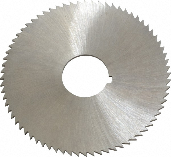 Slitting & Slotting Saw: 2-3/4" Dia, 0.064" Thick, 72 Teeth, High Speed Steel