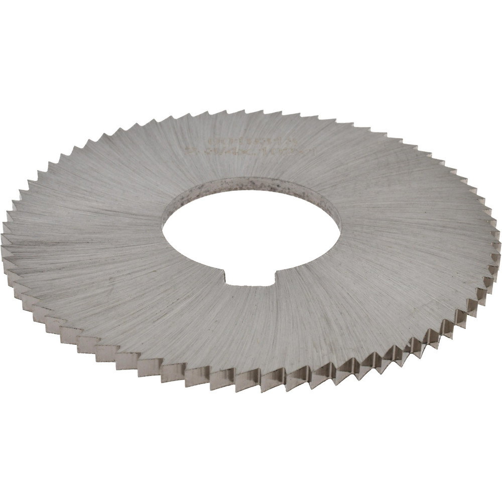 Slitting & Slotting Saw: 2-3/4" Dia, 0.102" Thick, 1" Arbor Hole, 72 Teeth, High Speed Steel