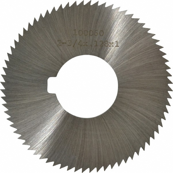 Made in USA OSSC12872 Slitting & Slotting Saw: 2-3/4" Dia, 0.128" Thick, 1" Arbor Hole, 72 Teeth, High Speed Steel Image
