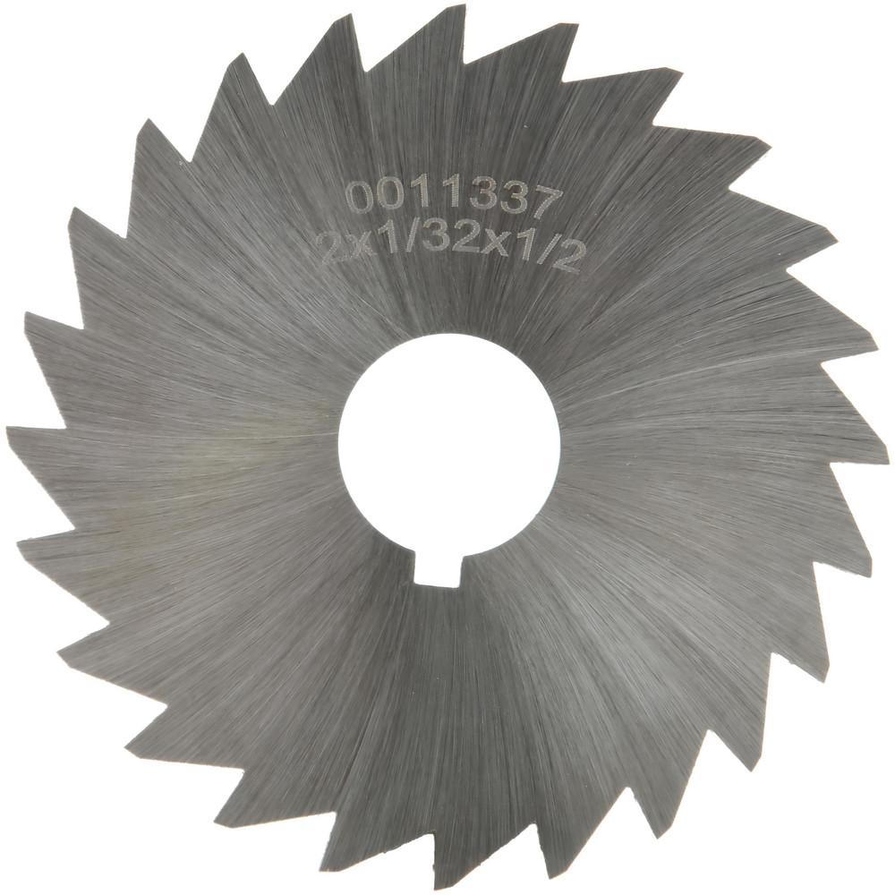 Slitting & Slotting Saw: 2" Dia, 1/32" Thick, 24 Teeth, High Speed Steel