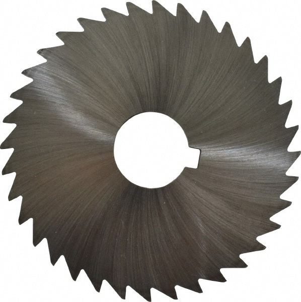 Made in USA OMSLE09375 Slitting & Slotting Saw: 4" Dia, 3/32" Thick, 1" Arbor Hole, 36 Teeth, High Speed Steel Image