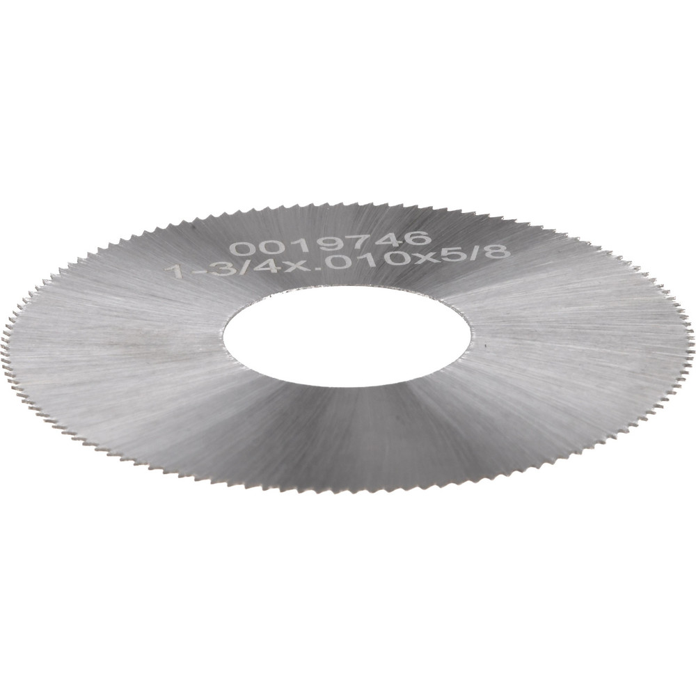 Slitting & Slotting Saw: 1-3/4" Dia, 0.01" Thick, 132 Teeth, High Speed Steel