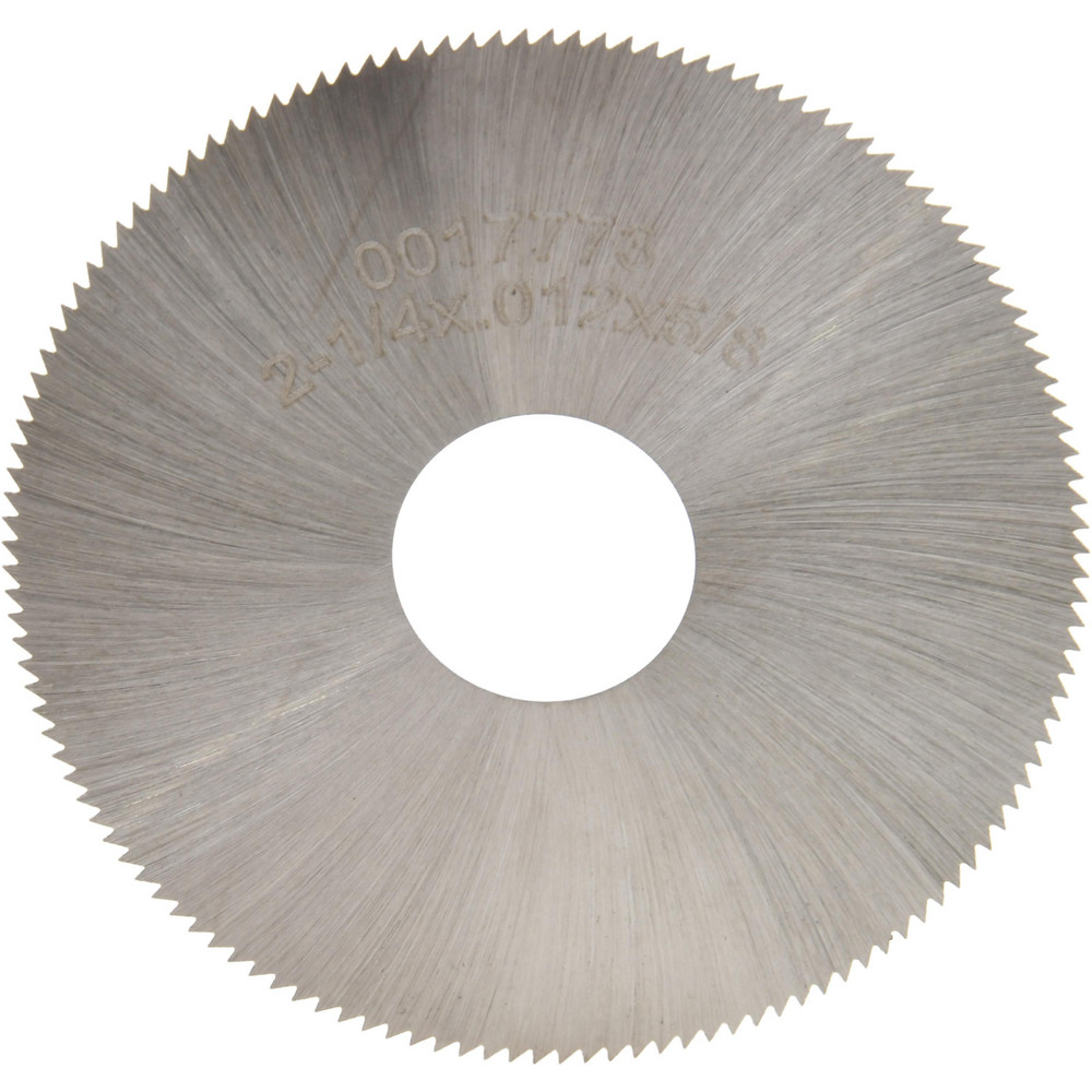 Slitting & Slotting Saw: 2-1/4" Dia, 0.012" Thick, 132 Teeth, High Speed Steel