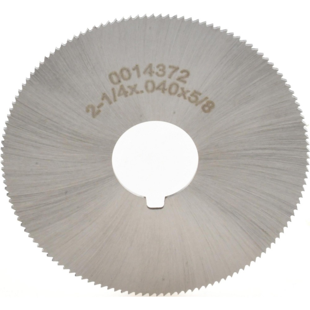 Slitting & Slotting Saw: 2-1/4" Dia, 0.04" Thick, 132 Teeth, High Speed Steel
