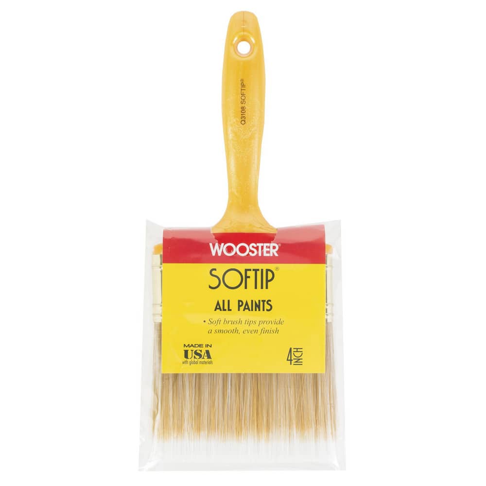 Wooster Brush Q3108-4 Paint Brush: 4" Synthetic, Synthetic Bristle 