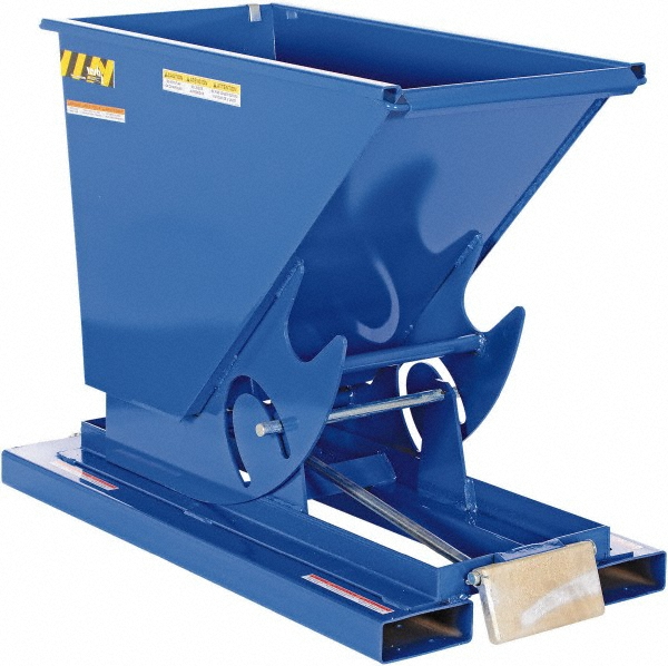 Vestil 2,000 Lb Load Capacity, 1/4 Cu Yd, Steel SelfDumping Hopper