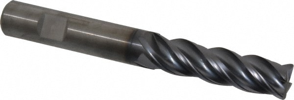 Kennametal 4067268 Corner Radius End Mill: 5/8" Dia, 2-1/4" LOC, 0.06" Radius, 4 Flutes, Solid Carbide Image