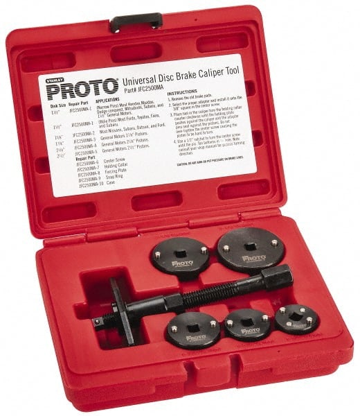 Proto - 7 Piece Automotive Disc Brake Caliper Tool Kit - 73437527 - MSC  Industrial Supply