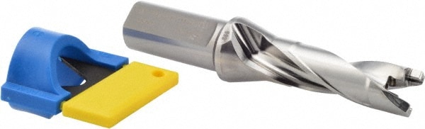 Iscar 3260101 Replaceable Tip Drill: 0.866 to 0.902 Drill Dia, 2.6" Max Depth, 1 Weldon Flat Shank Image