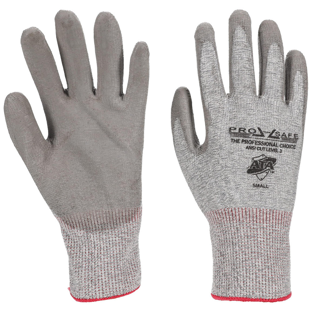 PRO-SAFE - Work Gloves: Size X-Small, Polyurethane-Coated, Nylon
