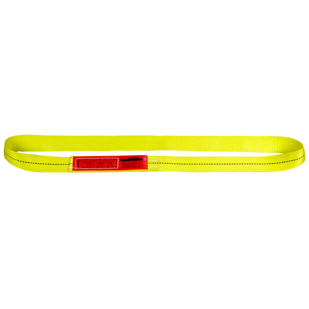 Lift-All Endless, Type 5 Web Sling: 3' Long, 1" Wide, 2000 lb Vertical Capacity, Nylon - 1600 lb Choker Capacity, 4000 lb Basket Capacity