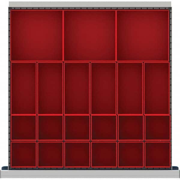 LISTA CLDR021-75 21-Compartment Drawer Divider Layout for 2.17" High Drawers 