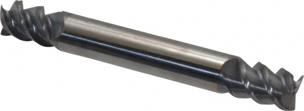 Accupro 360DE3125C4 Square End Mill: 5/16 Dia, 7/16 LOC, 5/16 Shank Dia, 2-1/2 OAL, 3 Flutes, Solid Carbide 