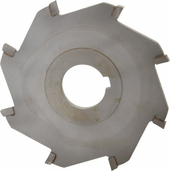 Made in USA 255446 Slitting & Slotting Saw: 4" Dia, 3/16" Thick, 1" Arbor Hole, 8 Teeth, Carbide Tipped Image