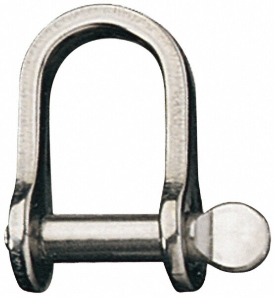 D-Shackle: Screw Pin, 1,540 lb Working Load Limit