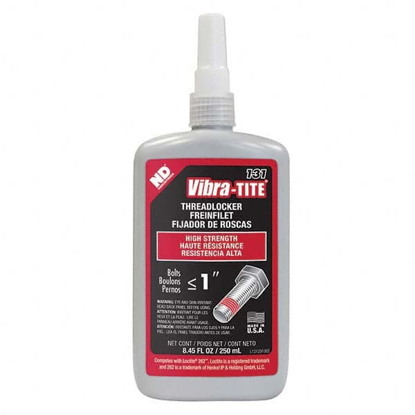 Vibra-Tite. 13125 Threadlocker: Red, Liquid, 250 mL, Bottle 