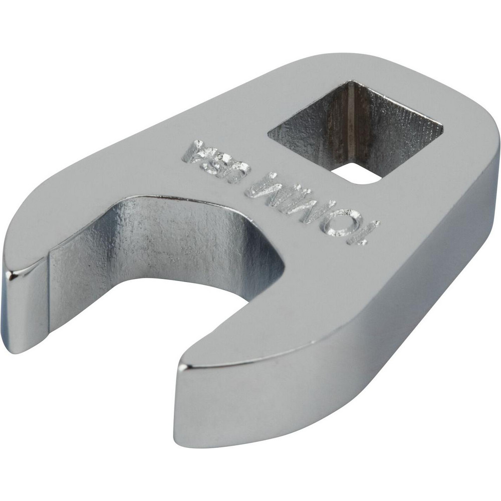 Open End Crowfoot Wrench: - 49/64" Head Dia, 0.2180" Head Thickness, Chrome Finish