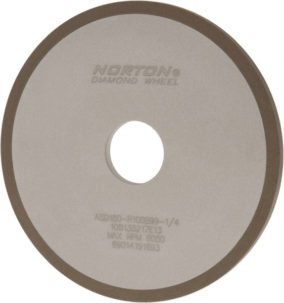 Norton 69014191693 6" Diam x 1-1/4" Hole x 1/4" Thick, 180 Grit Surface Grinding Wheel Image